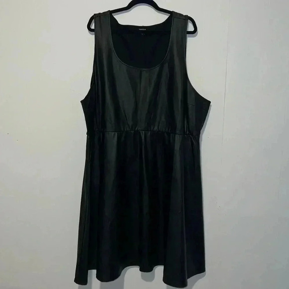 Torrid Dresses & Skirts - Torrid Women’s Sleeveless Black Faux Leather A-Line Dress 19